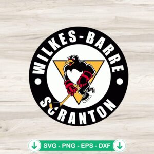 mockup-75327.jpg Wilkes Barre Scranton Penguins logo svg file for cricut cutting