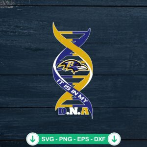 mockup-75375.jpg Baltimore Ravens It's In My DNA svg file for cutting machines