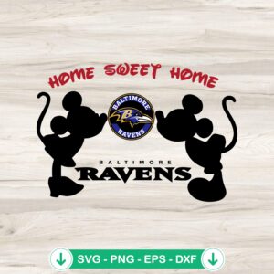 mockup-75653.jpg Mickey Minnie Baltimore Ravens SVG file for cutting machine