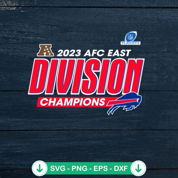 Buffalo Bills AFC East Division Champions svg file for cricut