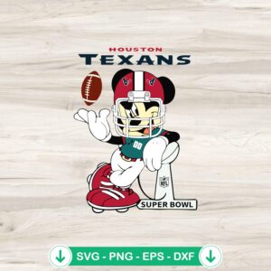 Mickey Mouse Houston Texans SVG file for cutting machines