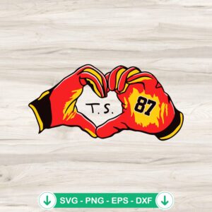 mockup-75950.jpg Travis Kelce Taylor Swift heart hands svg file for cricut