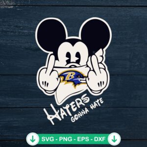 mockup-75976.jpg Baltimore Ravens Haters Gonna Hate SVG file for Cricut