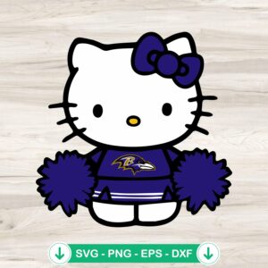 mockup-75982.jpg Hello Kitty Baltimore Ravens SVG file for crafting