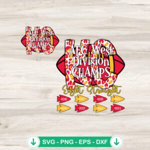mockup-75994.jpg KC AFC West Division Champs SVG file for cricut cut
