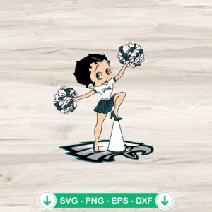 mockup-76018.jpg Betty Boop Cheerleader Philadelphia Eagles svg file for cut files