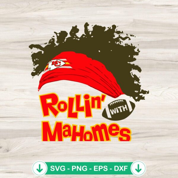 KC Rollin' With Mahomes SVG file, cricut svg, cutting file