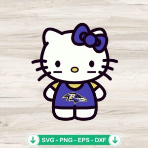 mockup-76118.jpg Hello Kitty Baltimore Raven SVG file for cricut svg cutting file