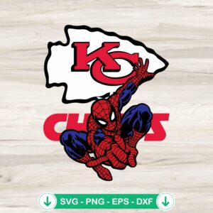 mockup-76148.jpg Spider Man KC Chiefs SVG file for cutting machines