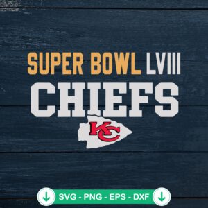 Super Bowl LVIII Chiefs Champions SVG file for cutting machines