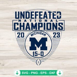 Michigan National Champions 2023 SVG file for Cricut and cutting machine