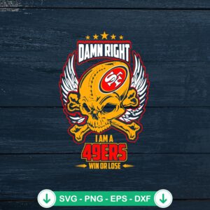 mockup-76654.jpg 49ers Win Or Lose Skull SVG file, cricut svg cutting file