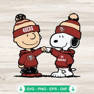 mockup-76677.jpg Snoopy and Charlie Brown 49ers SVG file for Cricut cut file