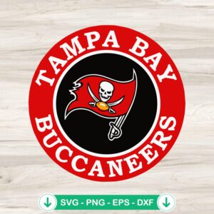 Tampa Bay Buccaneers Circle Logo SVG file for cutting machines