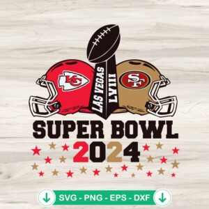 mockup-76992.jpg KC Chiefs Vs 49ers Super Bowl 2024 SVG file for cricut svg