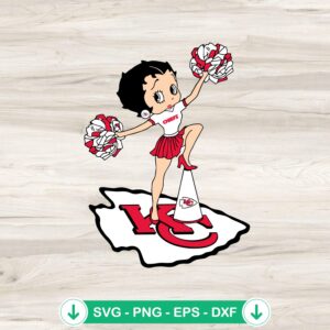 mockup-77193.jpg Kansas City Chiefs Betty Boop Cheerleader SVG file for Cricut
