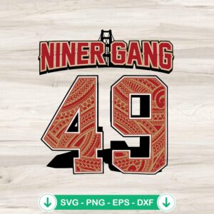 mockup-77206.jpg 49ers Niner Gang SVG file for Cricut and cutting machine