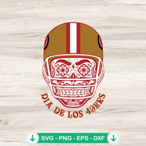 mockup-77416.jpg Dia De Los Skull 49ers SVG file for Cricut cutting machine