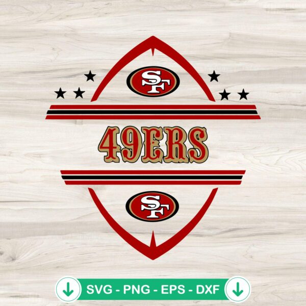49ers Football logo SVG file for Cricut and cutting machines