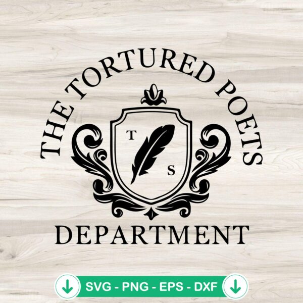 The Tortured Poets Department Taylor Swift svg file for cricut