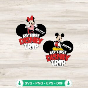 Mickey Minnie SVG file for Disney trip costume