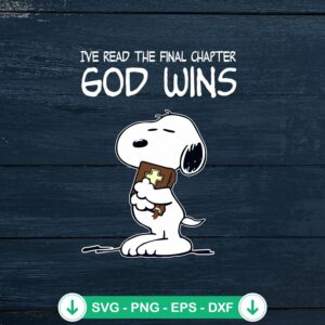 Snoopy I've Read The God Win svg file for Cricut and cutting