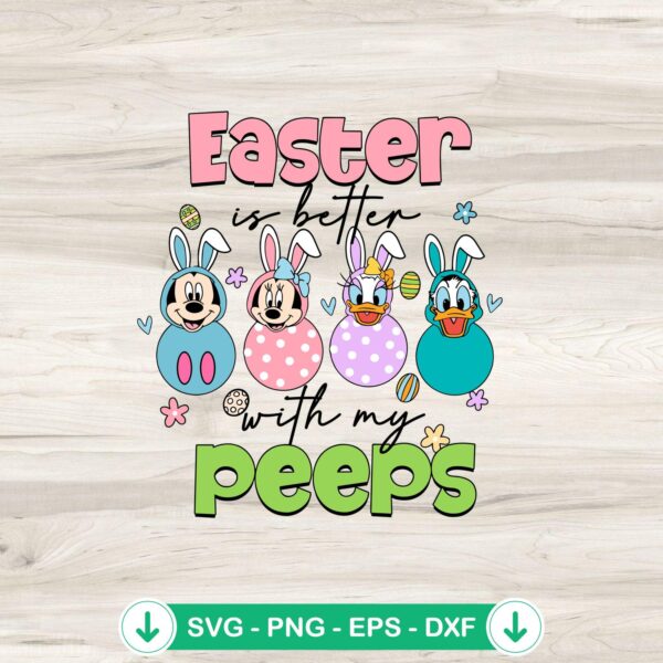 Easter Mickey And Friends SVG file for cutting machines