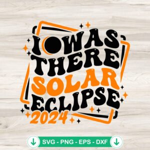 Solar Eclipse 2024 SVG file for Cricut cutting machine