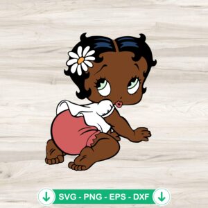 Baby Betty Boop SVG file for Cricut, cut file for DIY projects