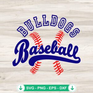 mockup-79346.jpg Bulldogs Baseball SVG file for Cricut cutting machine