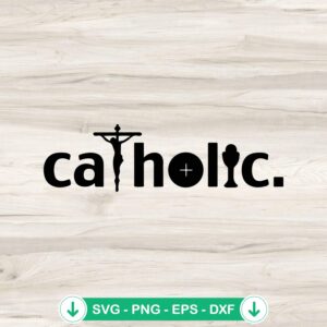 Catholic Jesus Cross SVG file for cutting machines