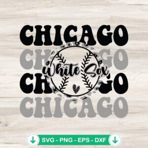 Chicago White Sox Baseball SVG file for cutting machines