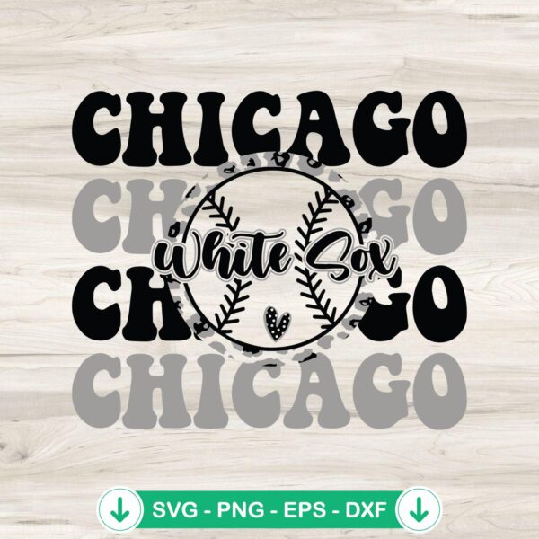 Chicago White Sox Baseball SVG file for cutting machines