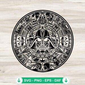 mockup-79385.jpg Darth Vader Star Wars calendar SVG file for cutting machines