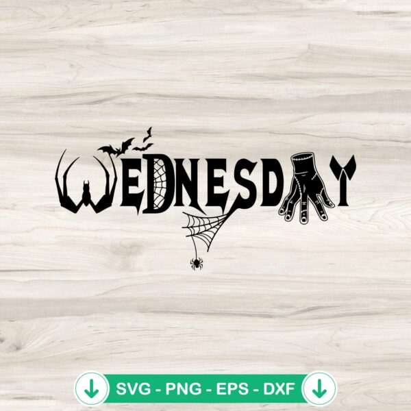 Wednesday Addams SVG file, Thing Hand SVG, cutting file