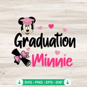 mockup-79424.jpg Minnie Mouse Graduation SVG file for Cricut cutting machine