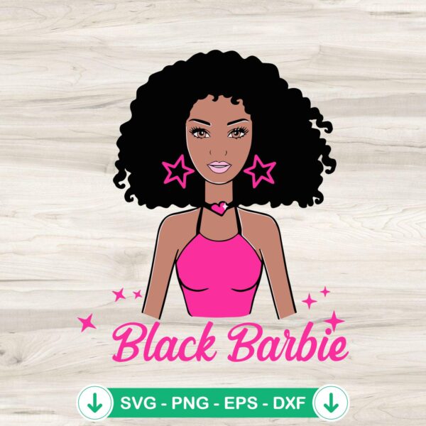 mockup-79443.jpg Black Afro Barbie SVG file for cutting machine, cricut svg