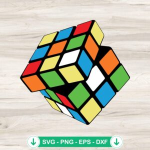 mockup-79490.jpg Rubik Cube SVG file for Cricut - Cutting file for DIY crafts