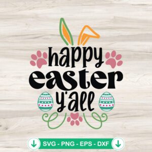 mockup-79628.jpg Happy Easter Y'all SVG file for Cricut and Silhouette cutting