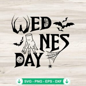 mockup-79685.jpg Wednesday Addams Thing hand SVG file for cutting machines