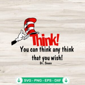 mockup-79713.jpg Think Dr Seuss quotes SVG file for Cricut cutting file