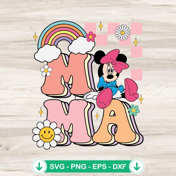 Mama Minnie Mouse SVG file for Cricut, cutting file