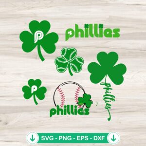 Philadelphia Phillies St Patrick Day Bundle SVG file for cutting machine
