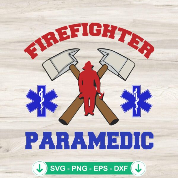 Firefighter Paramedic SVG file for cricut cutting machine