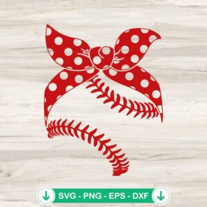mockup-79945.jpg Baseball Mom SVG file, cricut svg, cutting file with bandana design