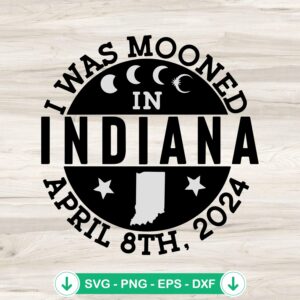 Total Solar Eclipse in Indiana SVG file for cricut cutting machine