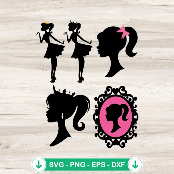 mockup-80219.jpg Barbie Doll Logo SVG Bundle for cutting machines - SVG file