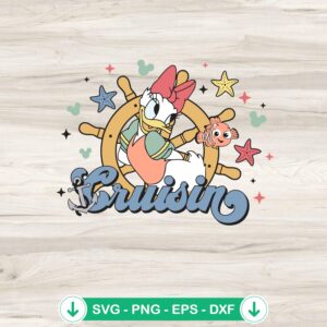 mockup-80255.jpg Disney Daisy Duck Cruise svg file for cutting machine