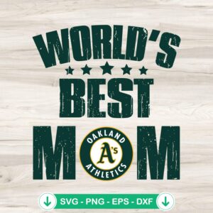 mockup-80286.jpg World's Best Mom Oakland Athletics SVG file for Cricut