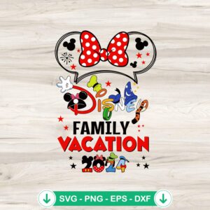 mockup-80296.jpg Mickey Minnie Goofy Family Vacation 2024 svg file for cricut
